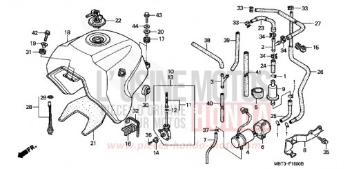 FUEL TANK XL1000VX de 1999